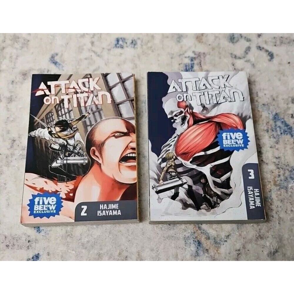 Attack on Titan Manga Set Vol 2 and 3 English Hajime Isayama Kodansha Comics